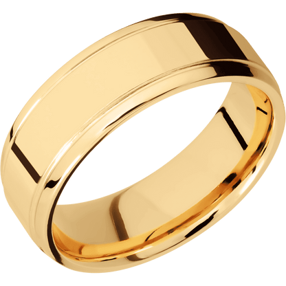 14K Yellow Gold + Polish , Polish Finish