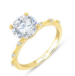14K Yellow Uneek Timeless Collection Engagement Ring