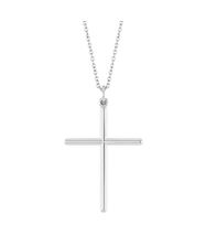 Sterling Silver Cross 18" Necklace