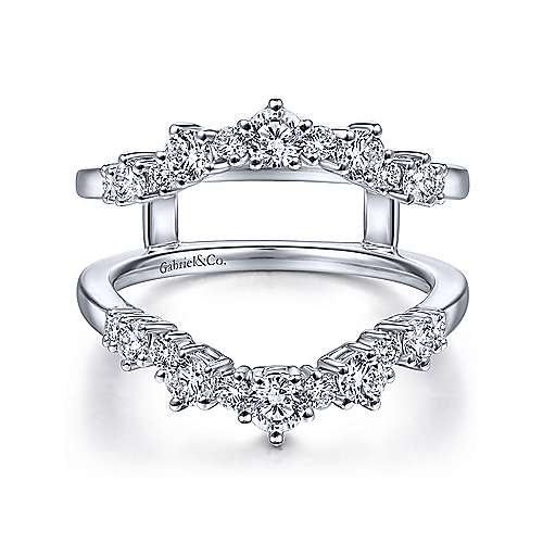 14K White Gold Diamond Ring Enhancer