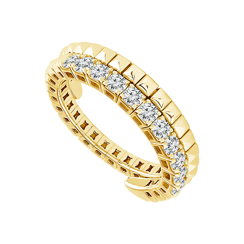 14K Yellow 1/2ct Diamond Flexi Ring