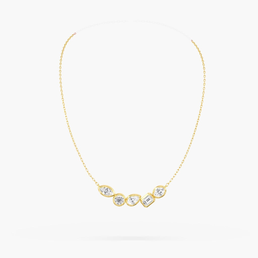 14K Yellow Lab Grown Necklace