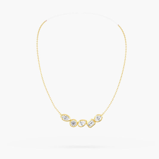 14K Yellow Lab Grown Necklace