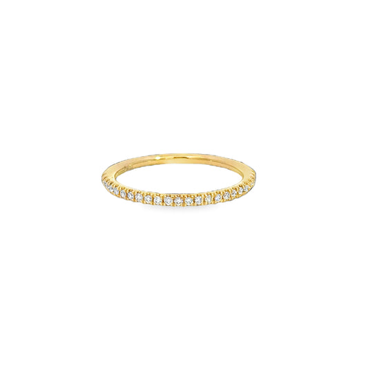 14K Yellow 1/6tw Lab Grown Diamond Band