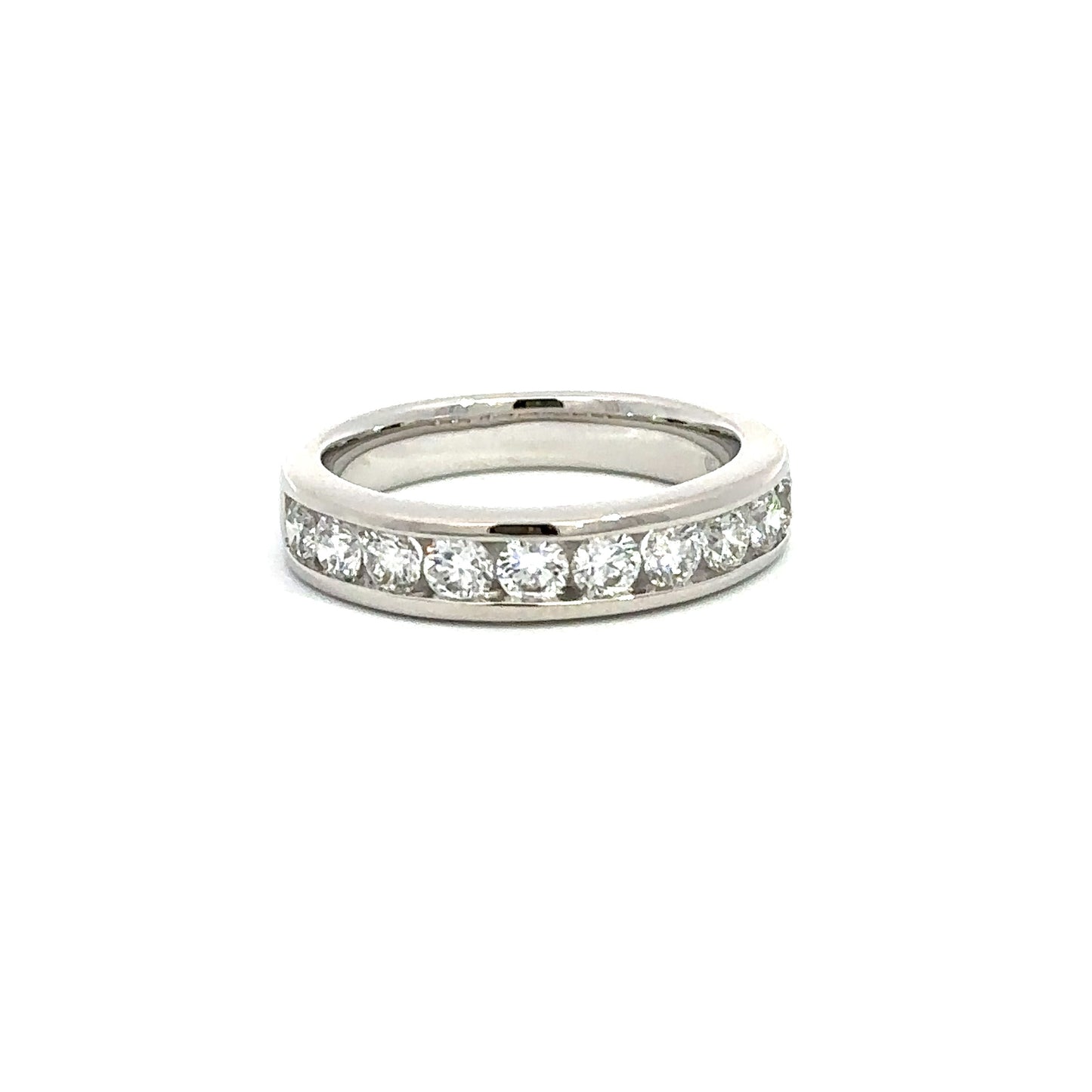 14K White 1 3/4cttw Lab Grown Diamond Channel Band