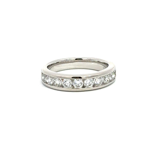 14K White 1 3/4cttw Lab Grown Diamond Channel Band