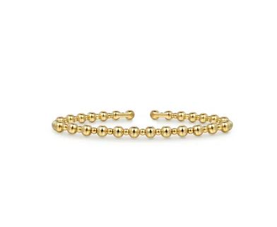14K Yellow Gold Bujukan Open Bangle