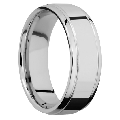 14K White Gold + Polish , Polish Finish