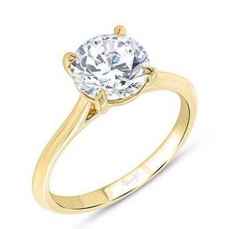 14K Yellow Uneek Timeless Collection Engagement Ring