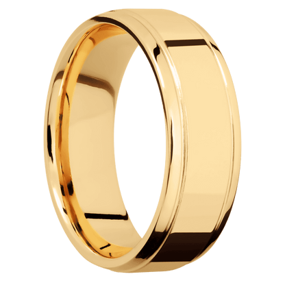 14K Yellow Gold + Polish , Polish Finish