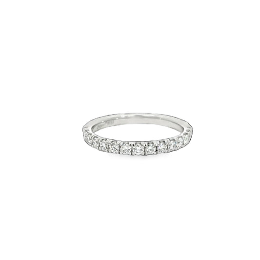 14K White 1/2tw Lab Grown Diamond Band