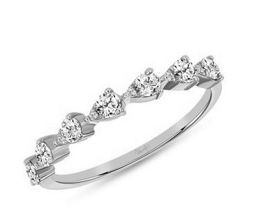 14K White Uneek Stackable Collection Fashion Ring