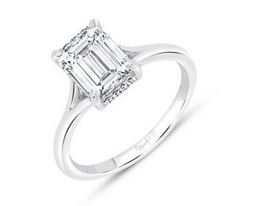 14K White Uneek Timeless Collection Engagement Ring