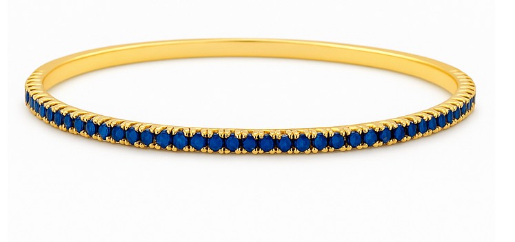 Bracelet, 14KY, 2.1mm, Sapphire