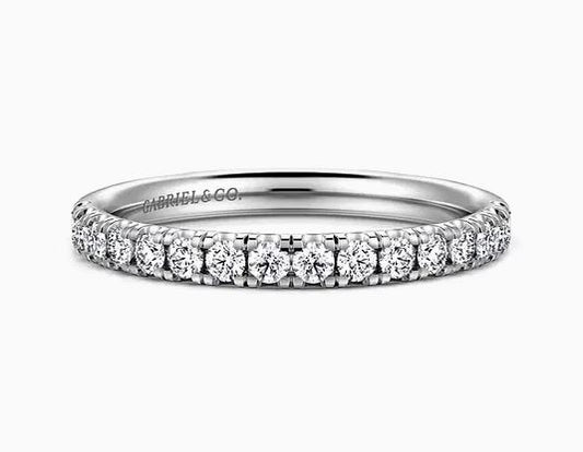 14k White Gold Diamond Matching Wedding Band