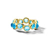 Lollipop Blue Topaz Bubble Ring