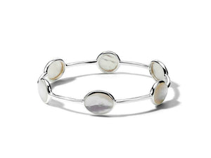 Polished Rock Candy Collection Mother-of-Pearl Bangle Bracelet