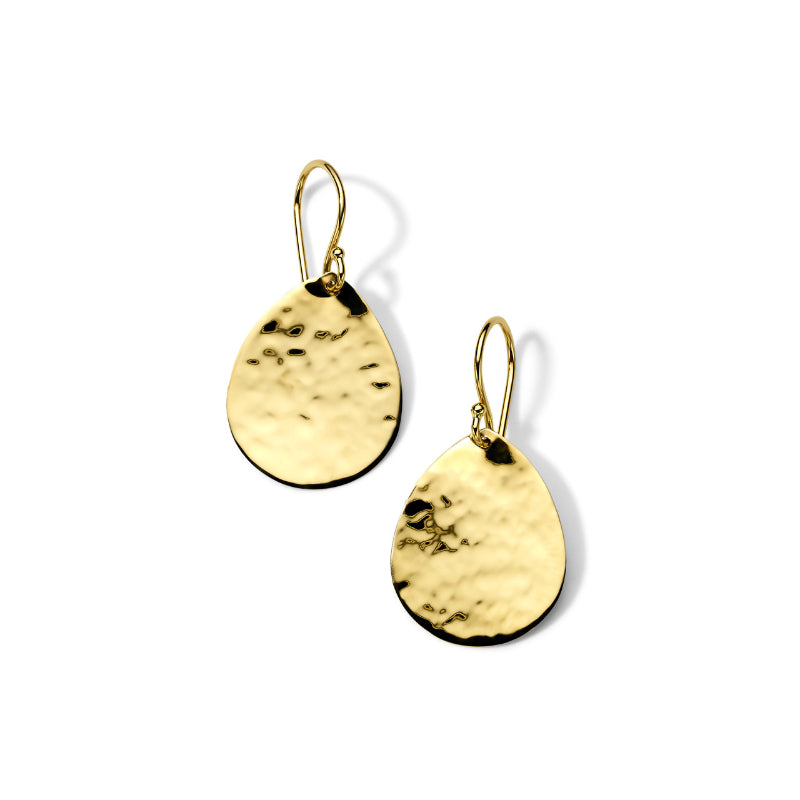 Classico Large Crinkle Teardrop Earrings