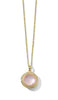 Lollipop Collection Rose Quartz and Diamond Pendant