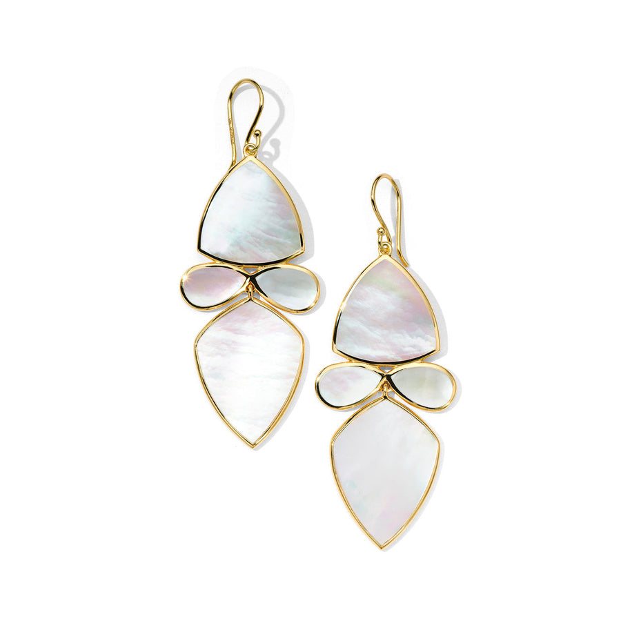 Polished Rock Candy Collection Mixed Shape Mother-Of-Pearl Earrings