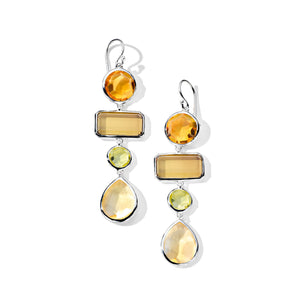 Rock Candy Collection: Girasole Mixed-Cut 4-Tier Earrings