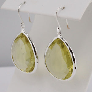 Rock Candy Collection Teardrop Citrine Earrings