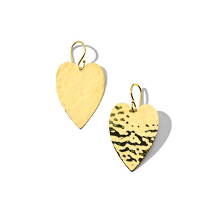 Classico Heart Crinkle Earrings