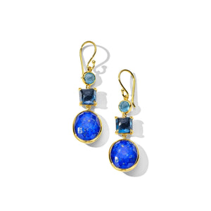 Rock Candy Collection: Mare 3-Stone Drop Earrings