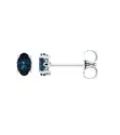 14K White Gold Lab-Grown Alexandrite Earrings