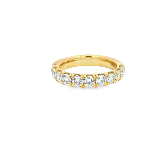14K Yellow 1 1/2tw Lab Grown Diamond Band