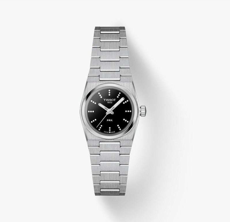 PRX Ladies Stainless Steel Black Index Dial