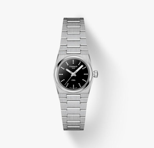 PRX Ladies Stainless Steel Black Index Dial
