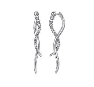 925 Sterling Silver Bujukan Drop Earrings