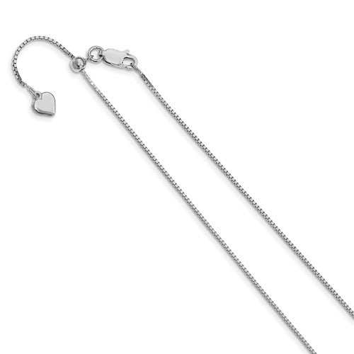 Leslie's Sterling Silver .95mm Adjustable Box Chain – Jones Bros Jewelers
