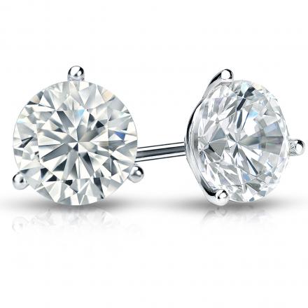 14K White .60tw Lab Grown Diamond Studs