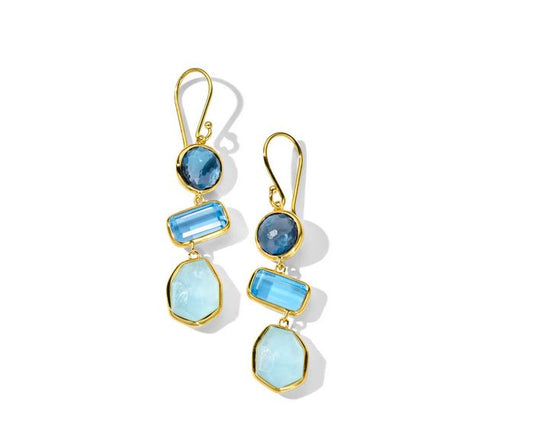 18K Rock Candy® Large 3-Stone Drop Earrings in Mare