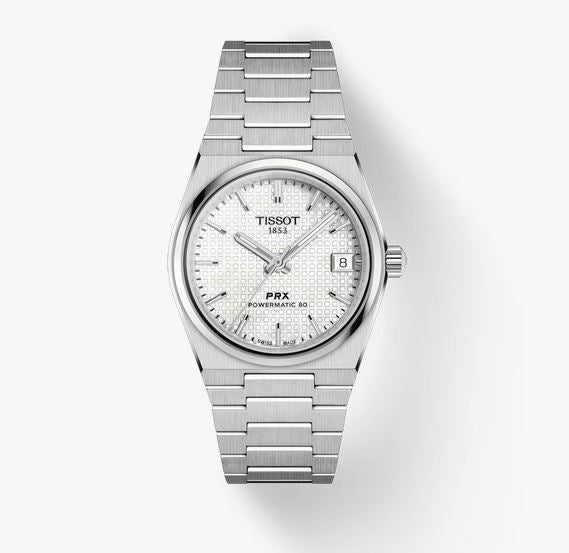 PRX Unisex PW80 Stainless Steel with Mother of Pearl Index Dial