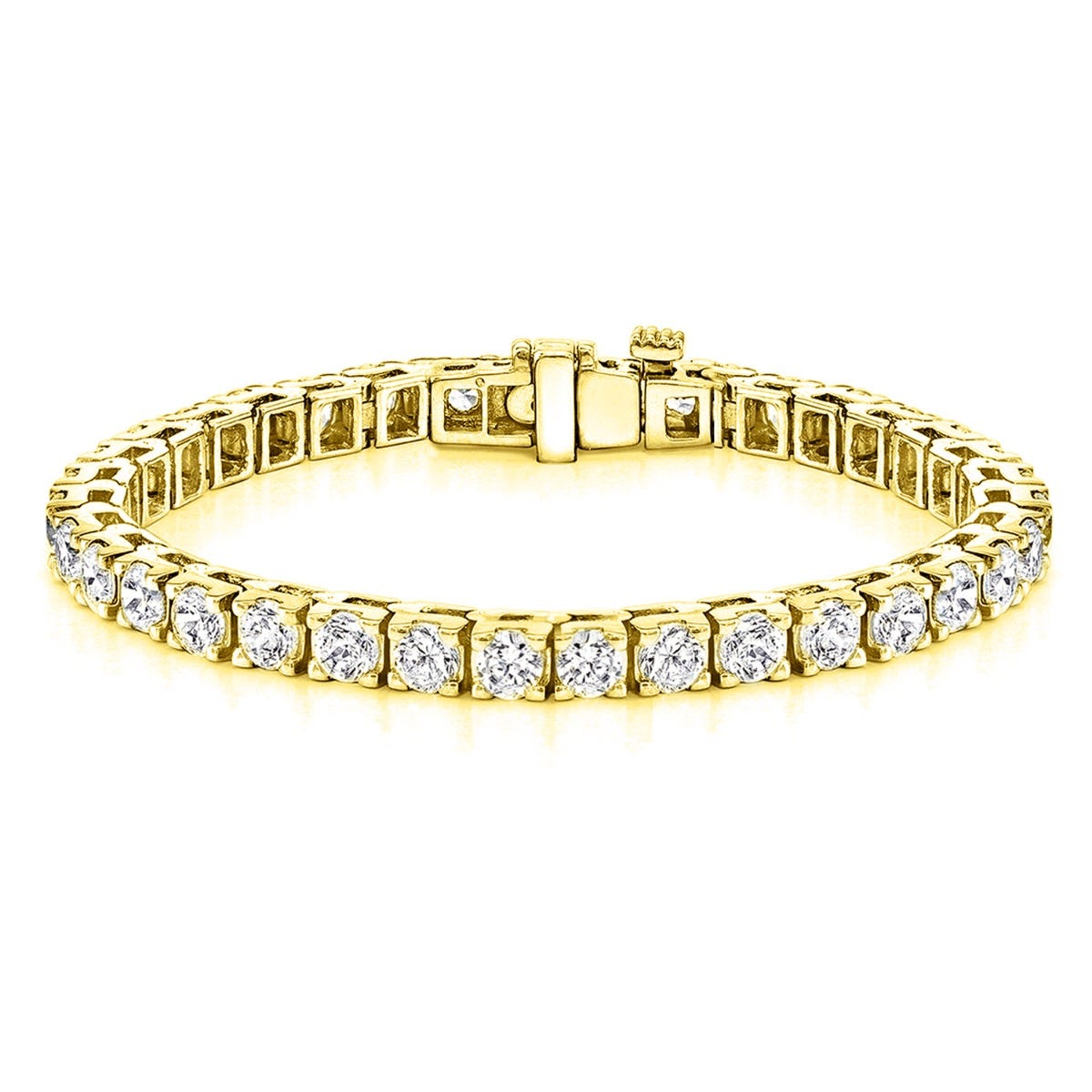 14K Yellow 7tw Lab Grown Diamond Bracelet
