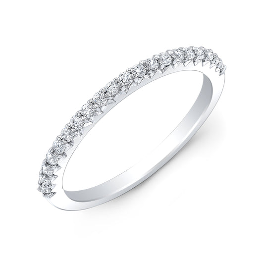 14K White 1/4tw Lab Grown Diamond Band