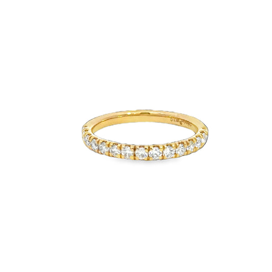 14K Yellow 1/2tw Lab Grown Diamond Band