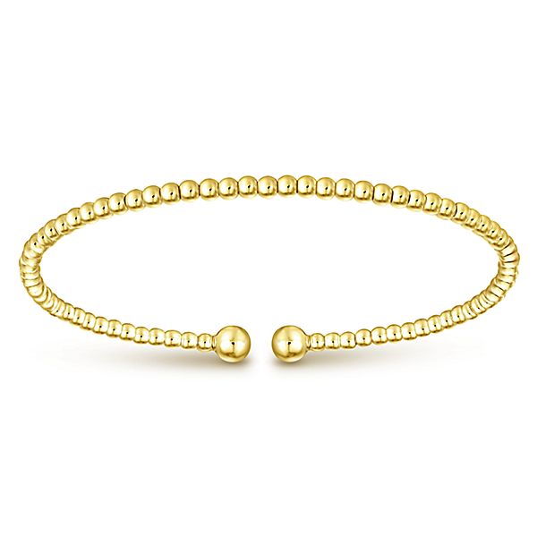 14k Yellow Gold Bujukan Split Bangle