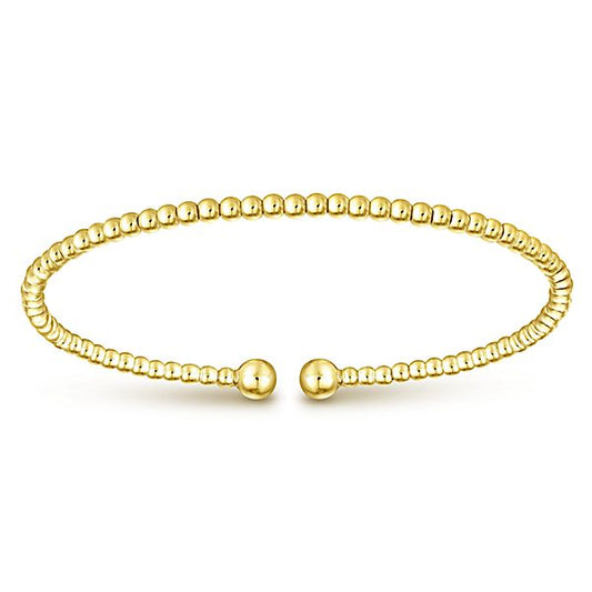 14k Yellow Gold Bujukan Split Bangle