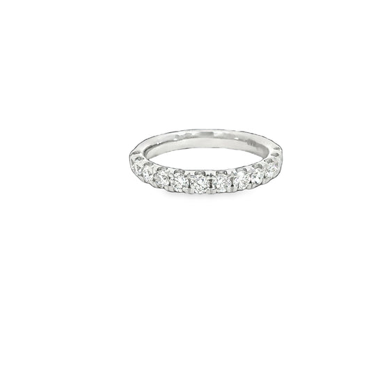 14K White 3/4tw Lab Grown Diamond Band