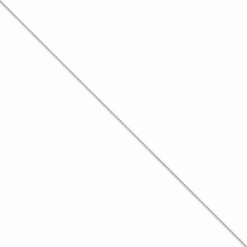14K White Gold 18 inch 1.2mm Parisian Wheat with Lobster Clasp Chain