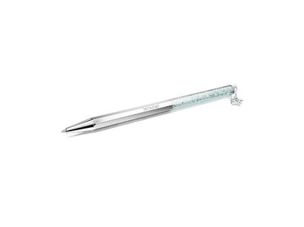Crystalline ballpoint pen Star, Blue, Chrome plated