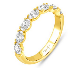 14K Yellow Uneek Timeless Collection Straight Round Wedding Ring