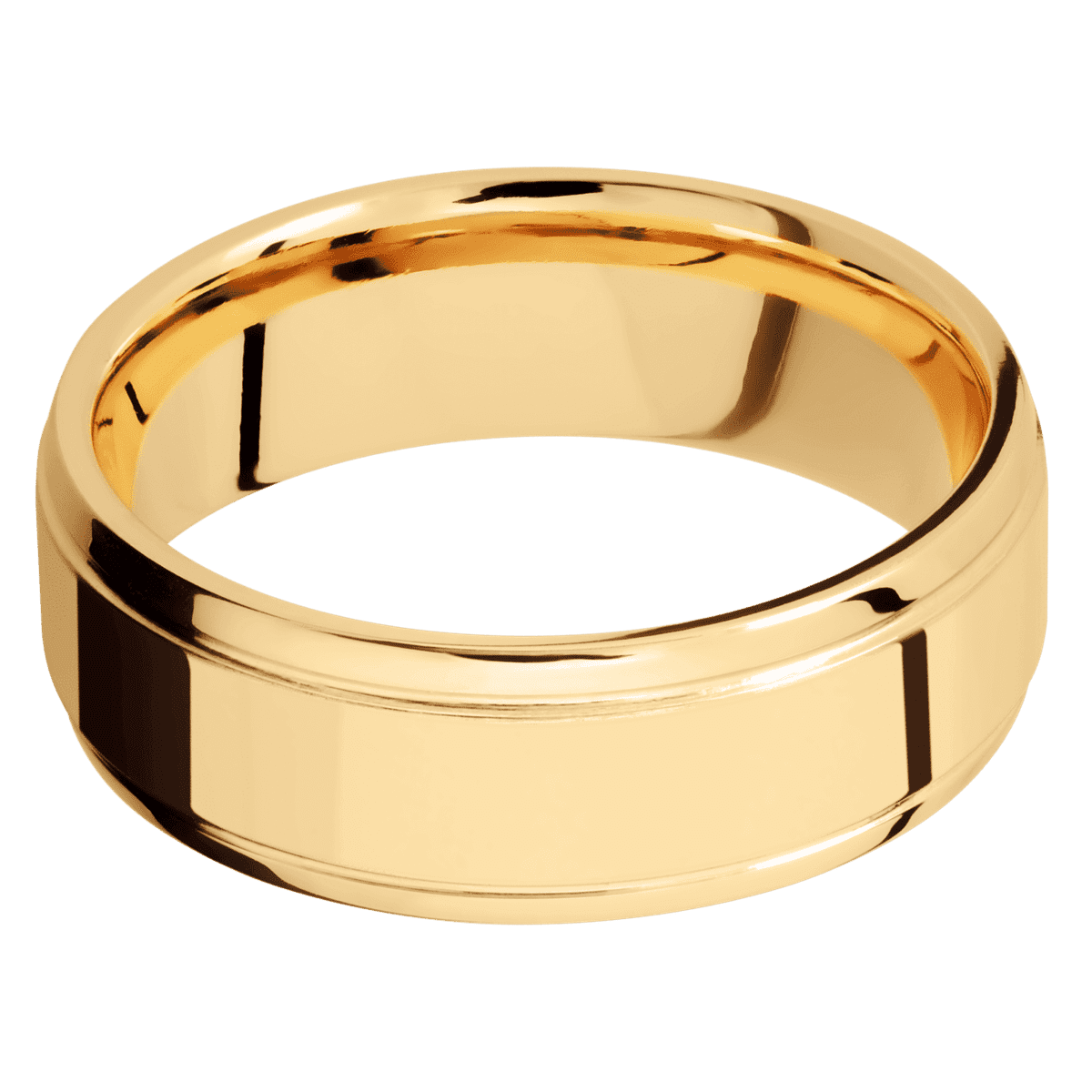 14K Yellow Gold + Polish , Polish Finish