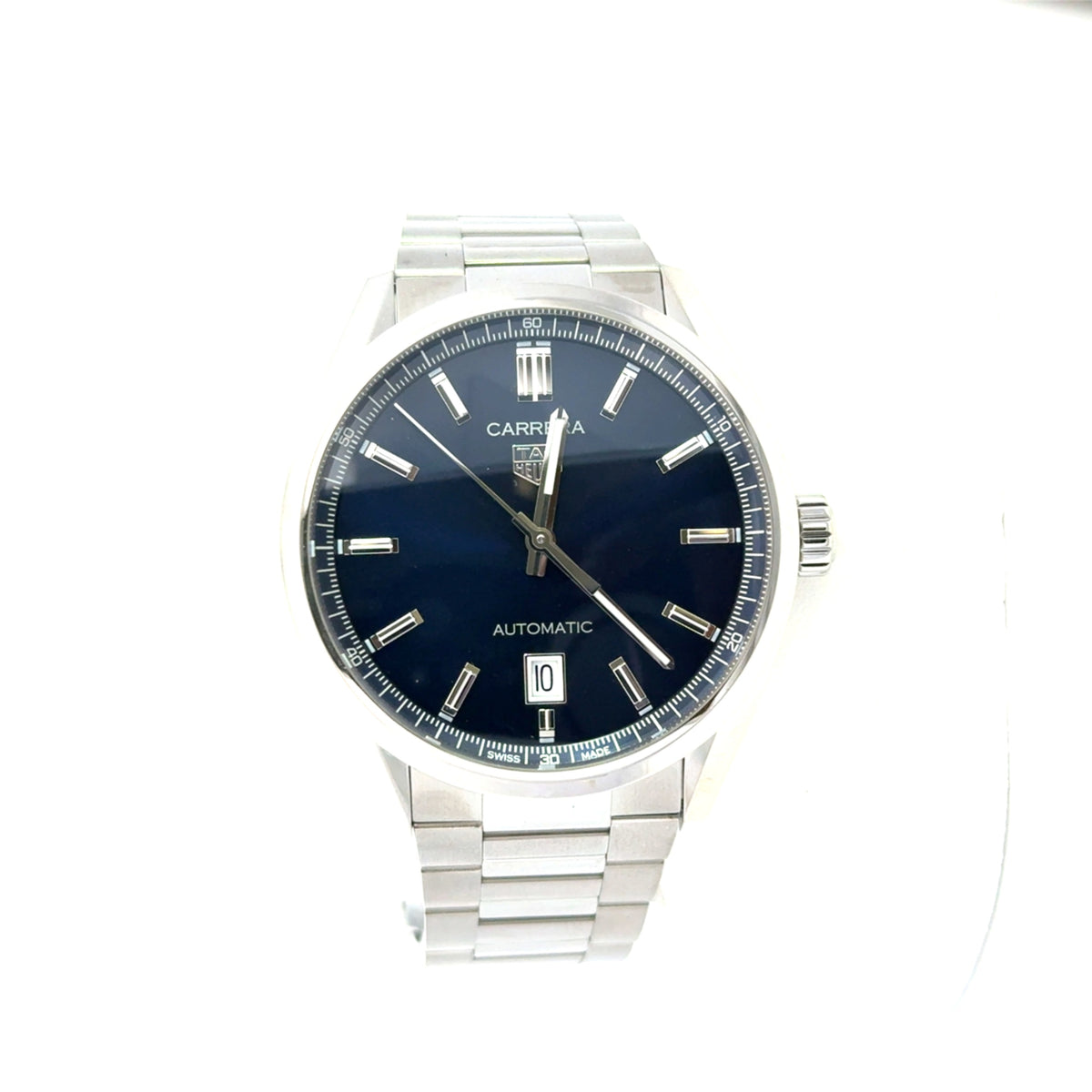 Preown 39Mm Tag Heuer Carrera, Blue Dial, Ss Case, Ss Bezel, Ss Bracelet. Ref Wbn2112.Ba0639