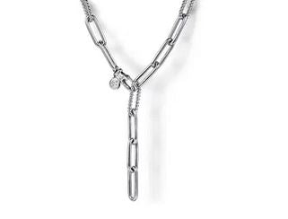925 Sterling Silver Y Chain Necklace