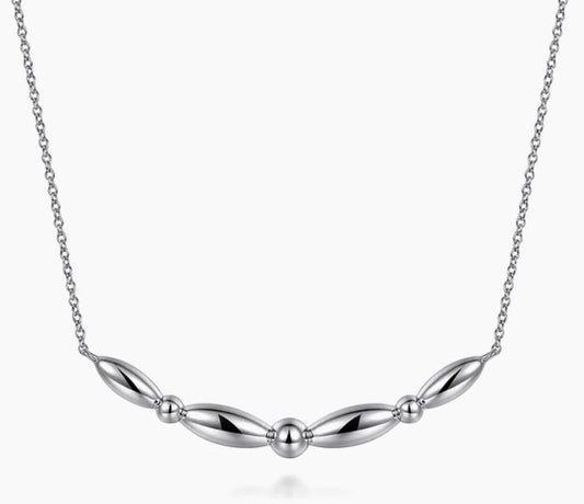 925 Sterling Silver Bar Pendant Necklace